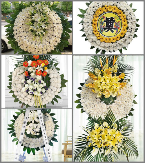 广东梅州市蕉岭县文福镇鹤湖村花圈速递